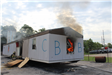 Mobile home begins to burn - Fire Academy Training Burn 090222 (JPG)