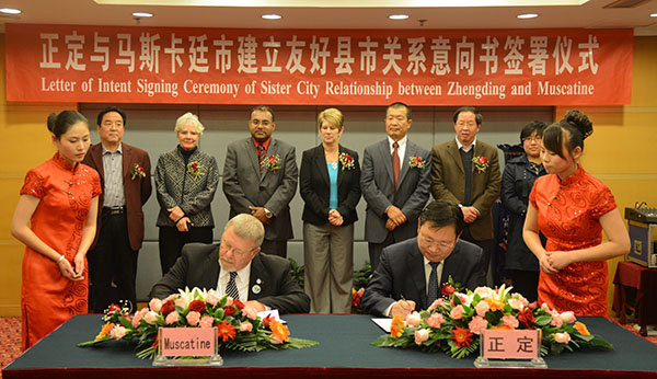 Signing of Sister City intent