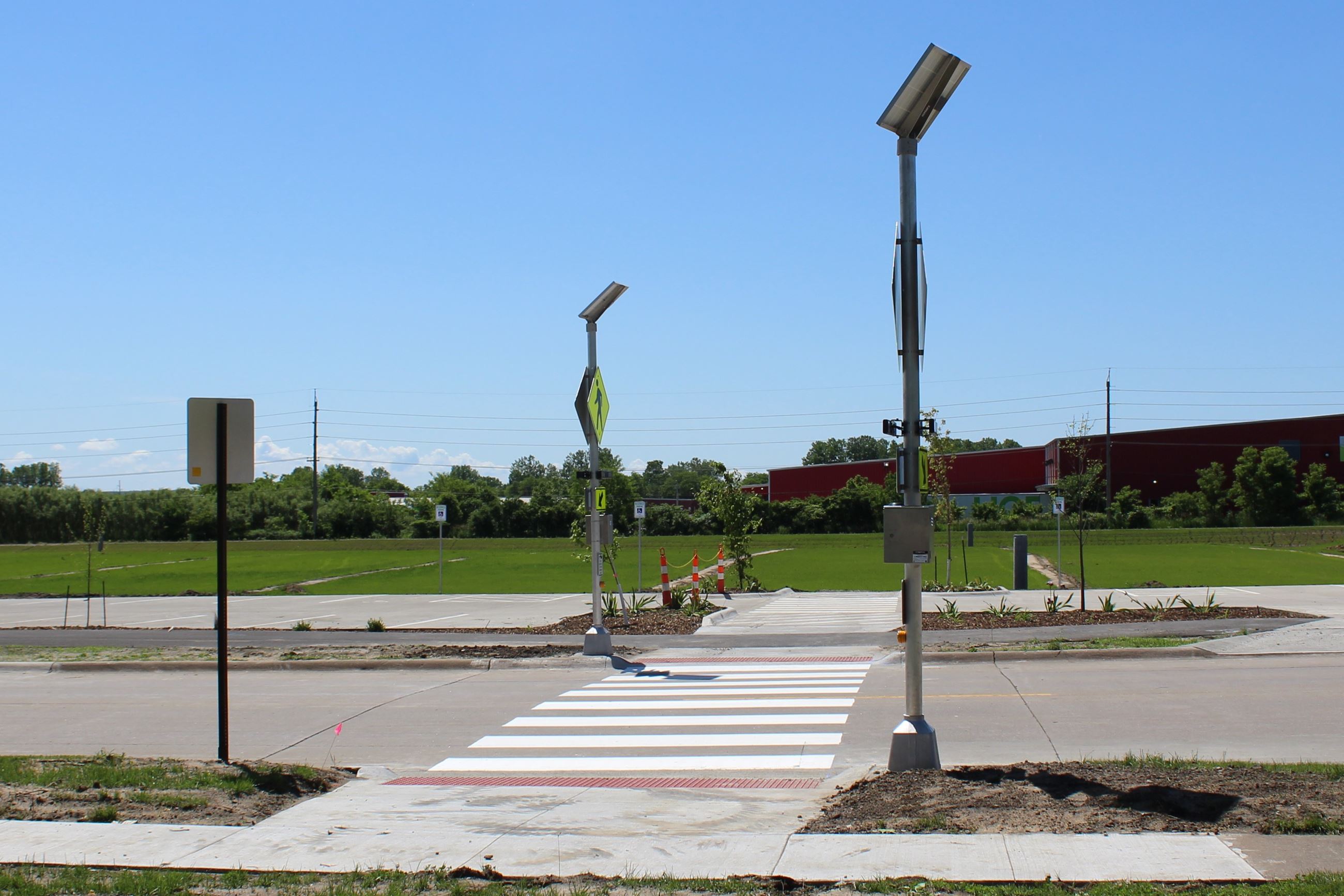 Traffic crossing at Houser Street athletic complex June 5, 2019 (JPG)