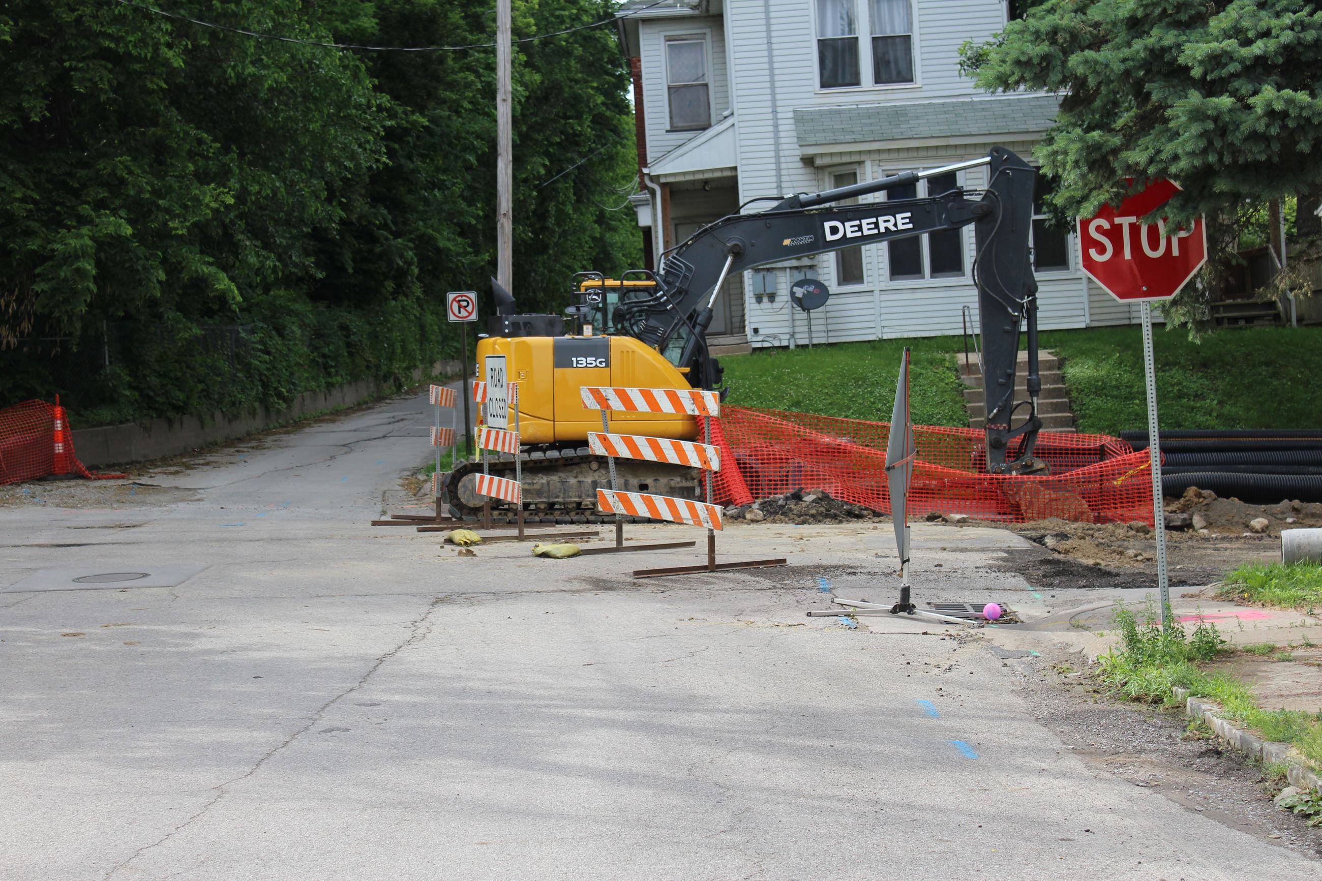 Chestnut Street and 8th Street intersection work June 12, 2019 (JPG)