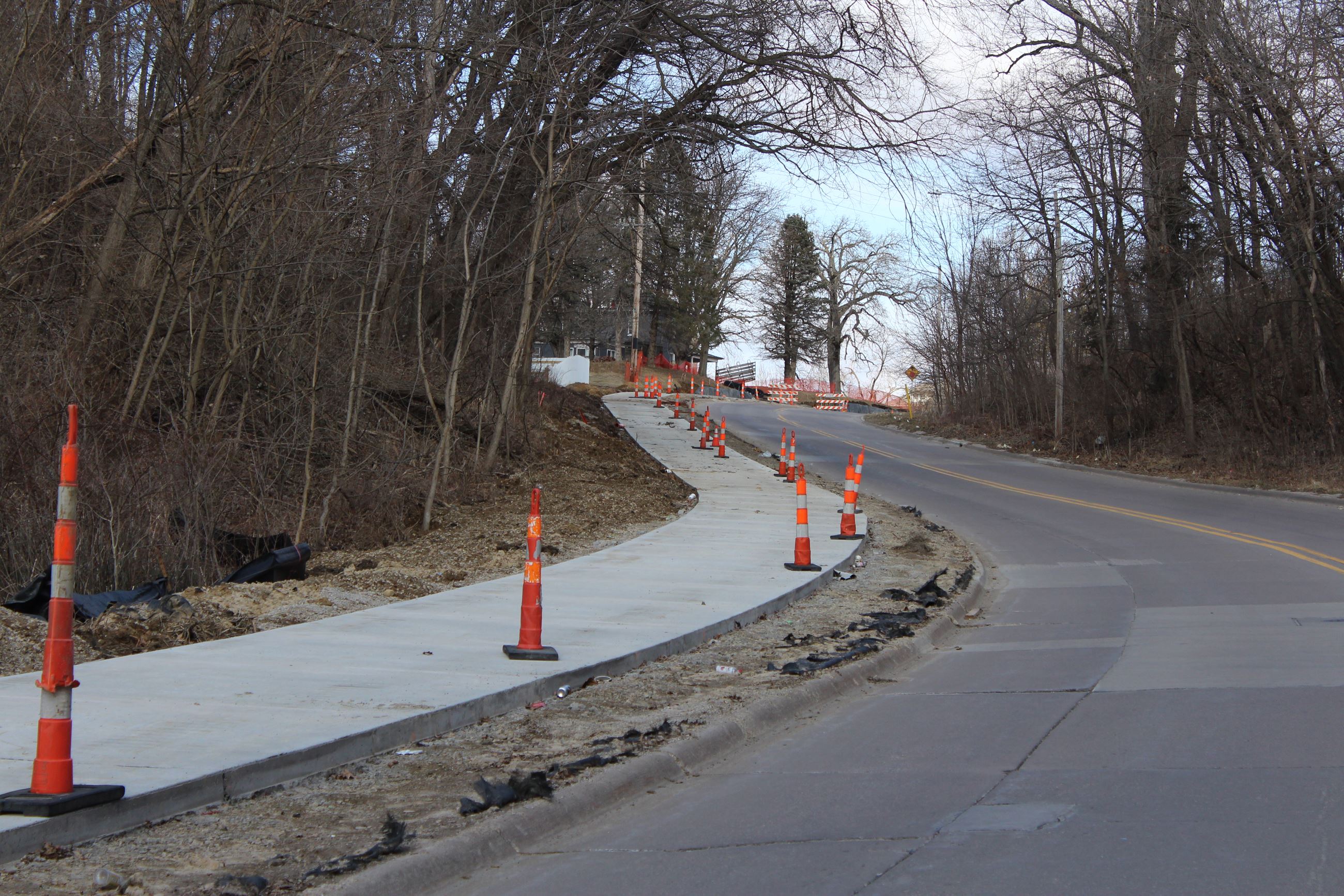 022620 West Side Trail looking north on North Houser Street hill (JPG)