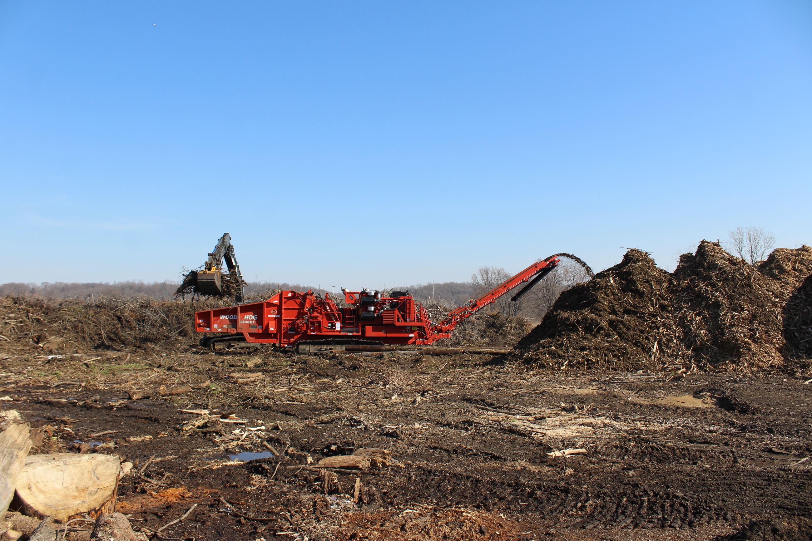 030921 Compost Facility - mulching derecho debris (JPG)