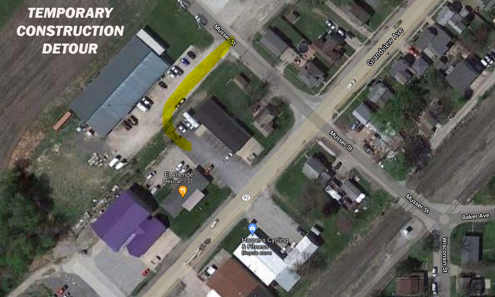 120821 Grandview Avenue Temporary Detour 01 (JPG)