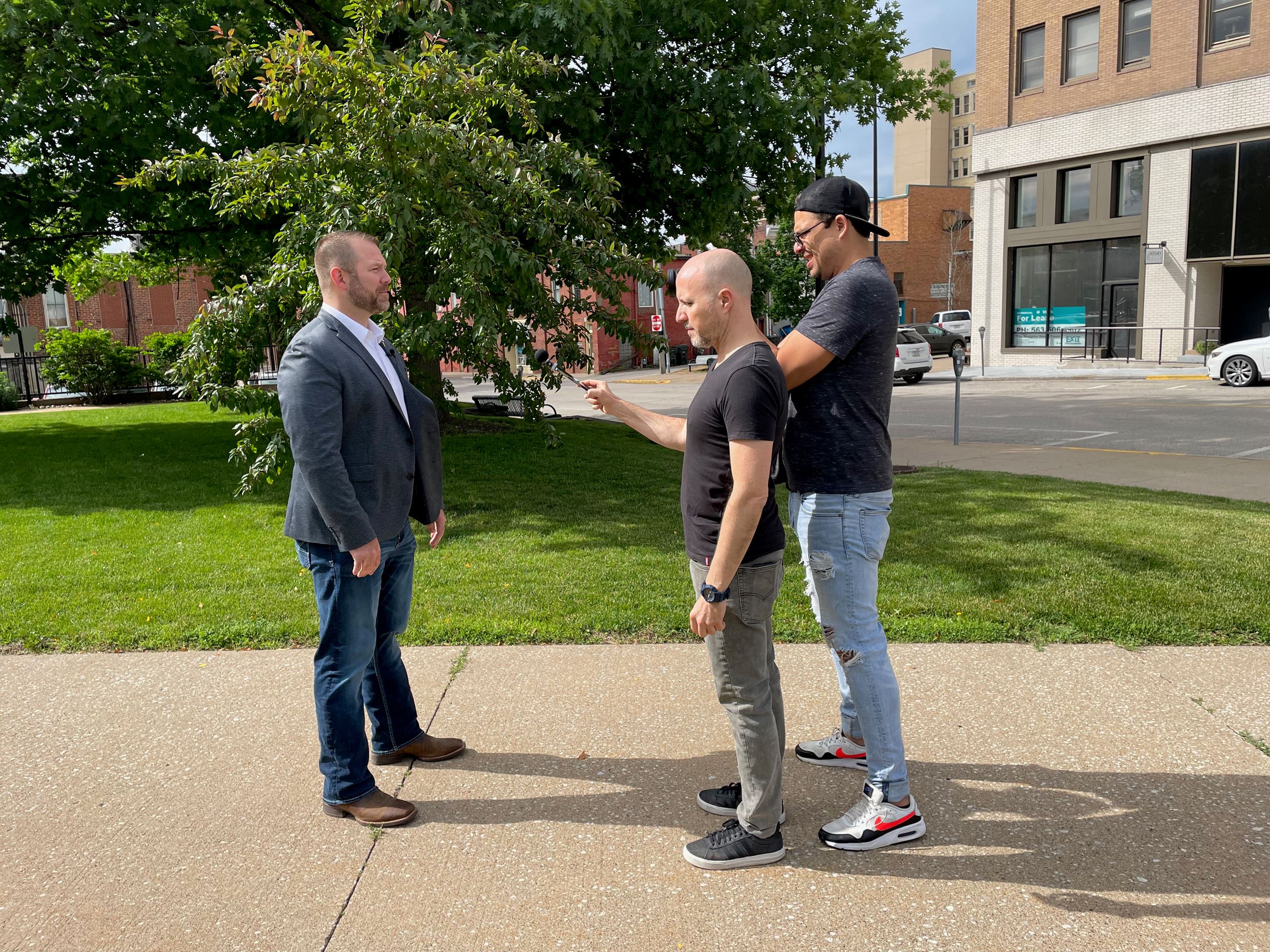 Mayor Brad Bark interviewed for Calgary Church mission message (JPG) 001