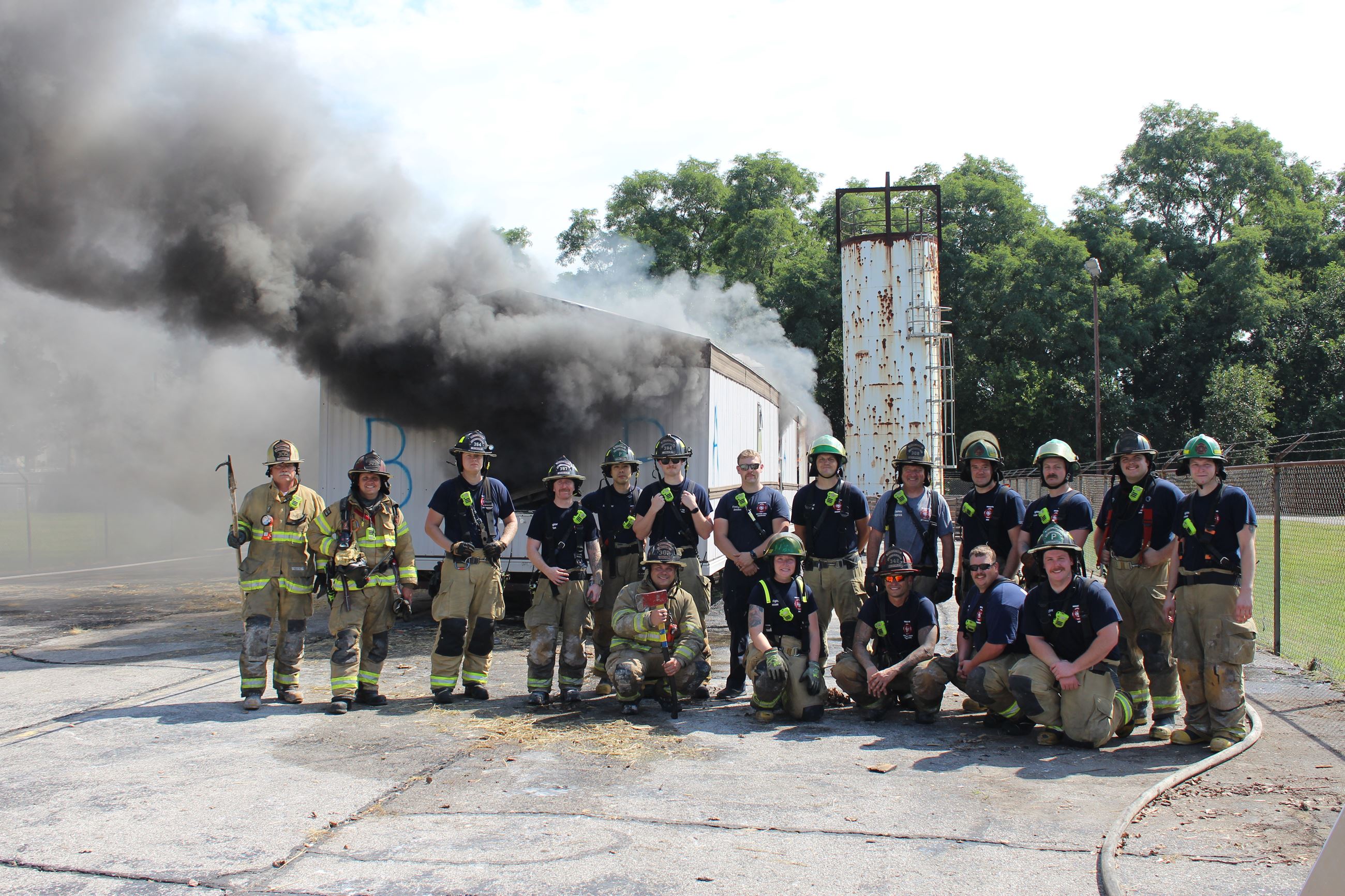 Group photo of Fire Academy Training Burn participants 090222 (JPG)