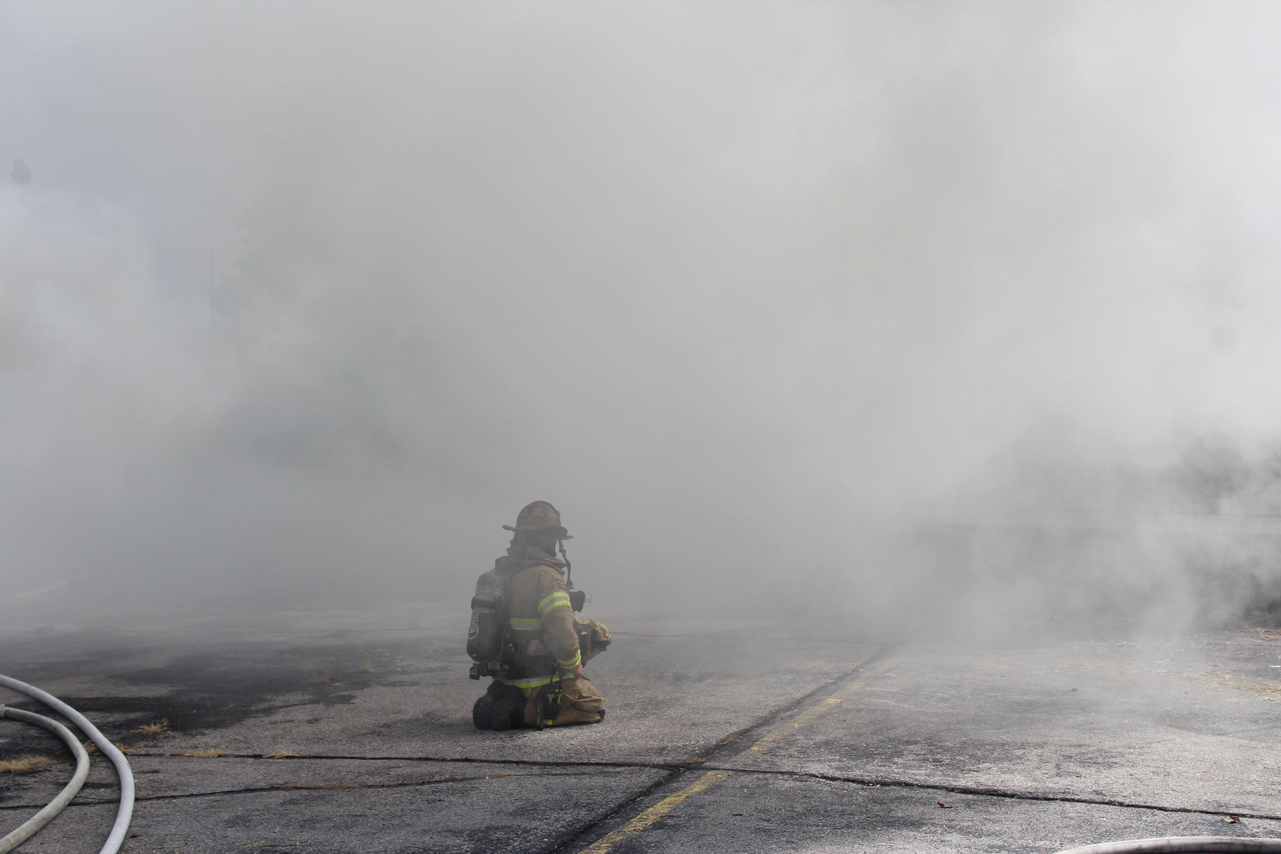 Lost in the smoke - Fire Academy Training Burn 090222 (JPG)