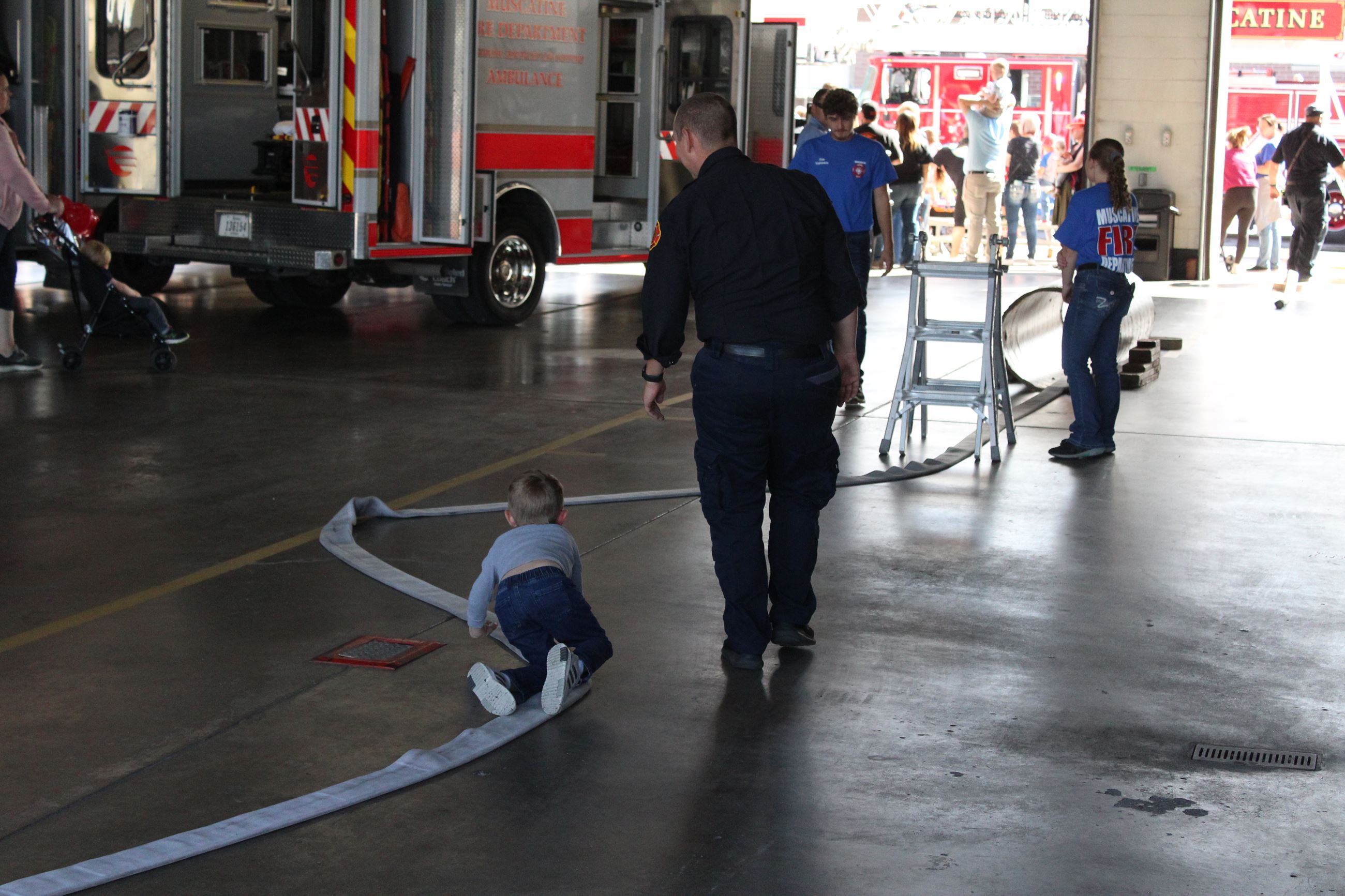 Muscatine Fire passing the firefighter test PSOH October 2, 2022 (JPG)