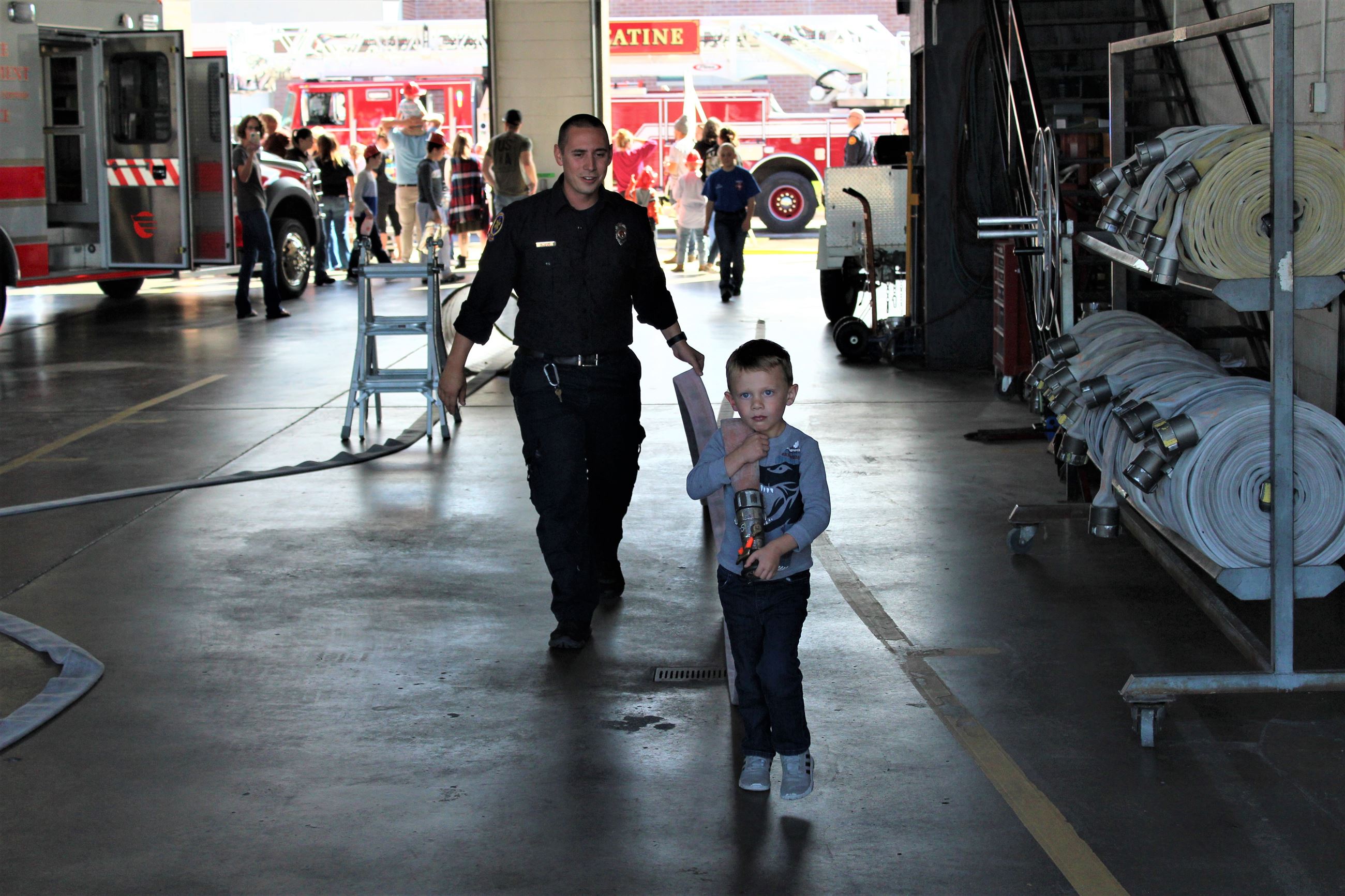 Muscatine Fire following firehose PSOH October 2, 2022 (JPG)