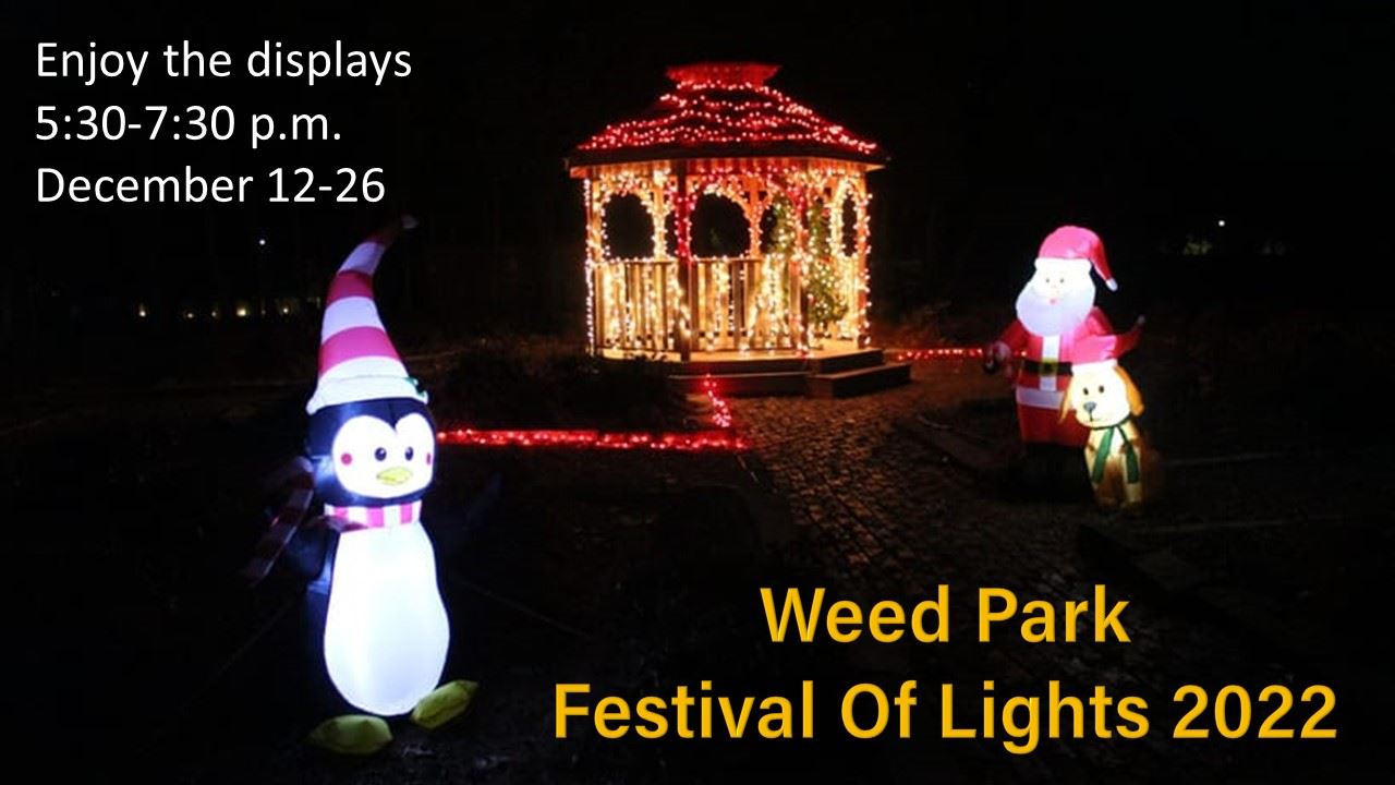 2022 Weed Park Festival of Lights Promo with dates (JPG)