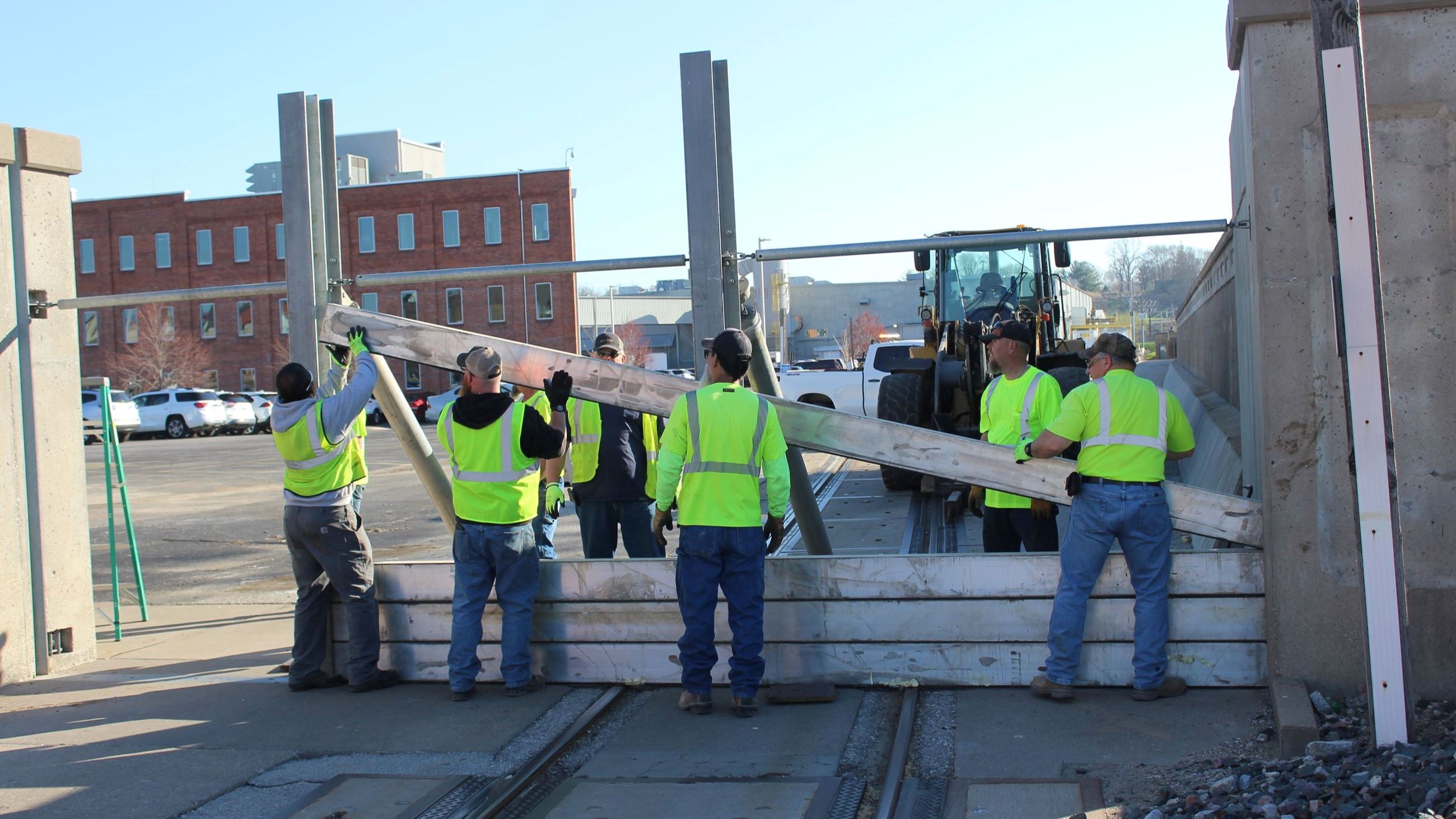Flood Gate 1 Exercise, fourth wall piece installed (JPG) 04-12-23
