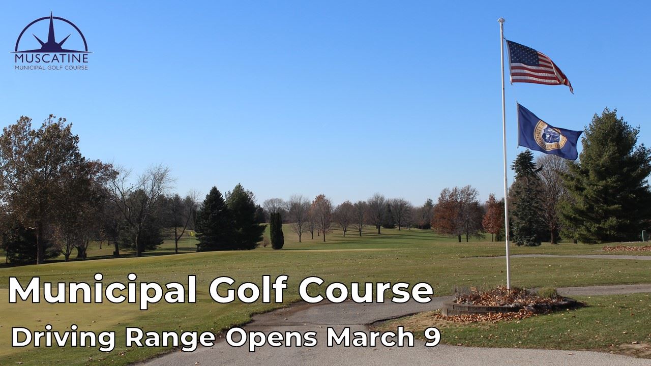 2025 Municipal Golf Course Opens announcement showing clubhouse (JPG)