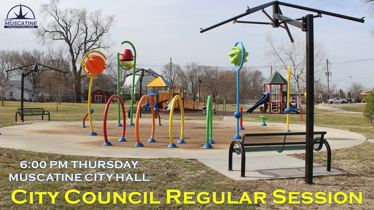 2025-03-20  Muscatine City Council Meeting Advance showing Taylor Park Splash Pad (JPG)