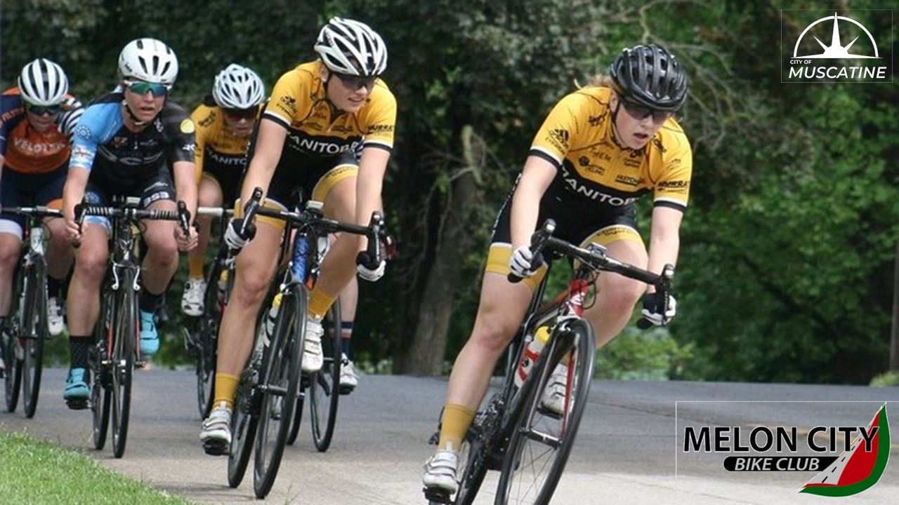 Melon City Criterium Promo (JPG) showing riders on the course