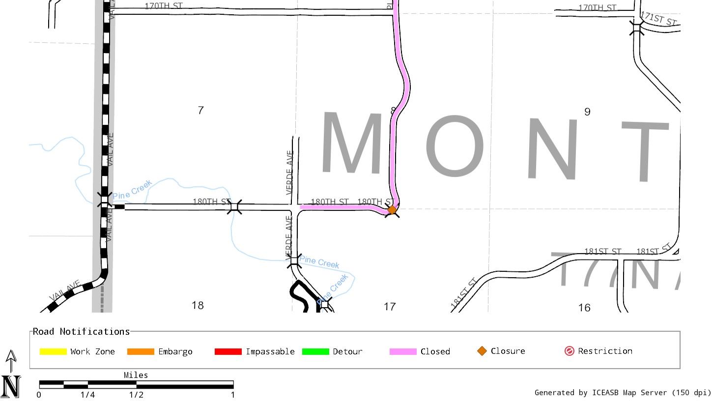 180th Street Closure Map (JPG)