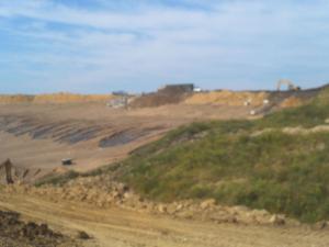 Road leading to landfill